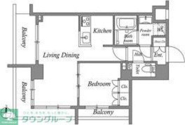 MFPRコート菊川の物件間取画像